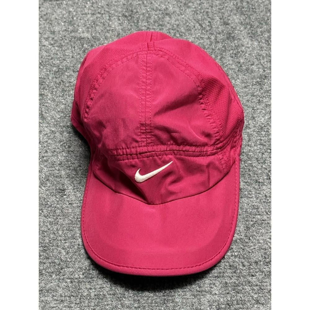 Nike Hat Cap Purple Pink Featherlight 7 Panel Tailwind Mesh Running Cycling